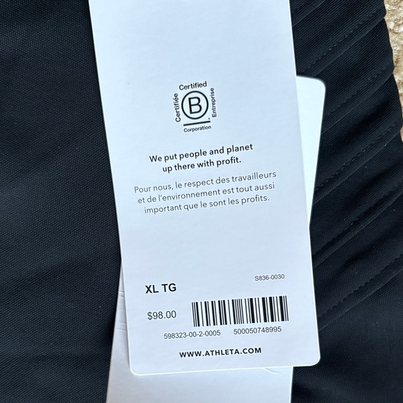 Athleta Delancey Moto Tight Leggings black XL NWT - Picture 4 of 9